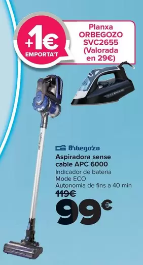 Orbegozo - Aspirador Sin Cable APC 6000