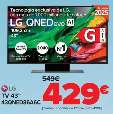 LG - Tv 43" 43QNED86A6C