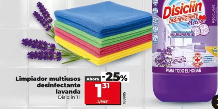 Disiclin - Limpiador Multiusos Desinfectante Lavanda