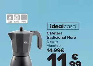 Idealcasa - Cafetera Tradicional Nero