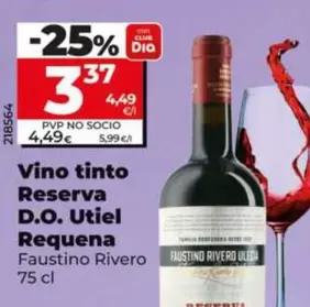 Faustino Rivero - Vino Tinto Reserva D.o. Utiel Requena 