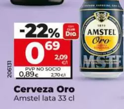 Amstel - Cerveza Oro  