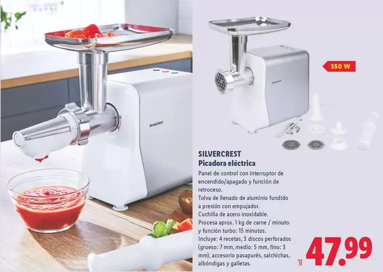 SilverCrest - Picadora Eléctrica