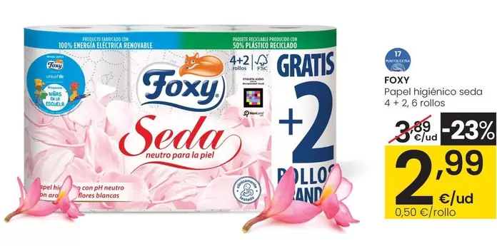 Foxy - Papel Higienico Seda