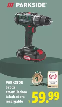 Parkside - Set De Atornilladora Taladradora Recargable