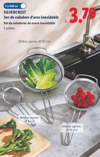 SilverCrest - Joc De Coladors D'acer Inoxidable