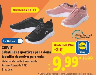 Crivit - Zapatillas Deportivas Para Mujer
