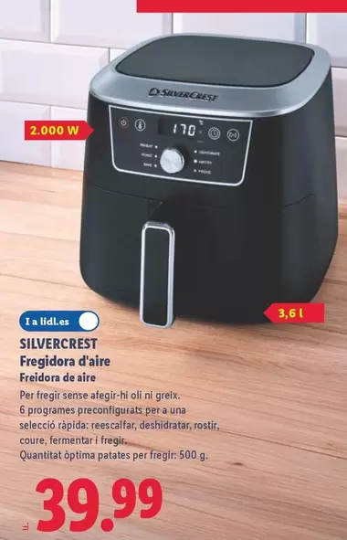 SilverCrest - Freidora De Aire