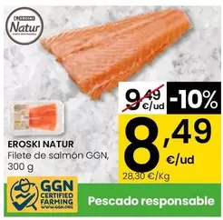 Eroski Natur - Filete De Salmon GGN