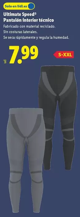 Ultimate Speed - Pantalón Interior Técnico