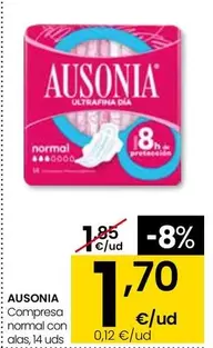 Ausonia - Compresa Normal Con Alas