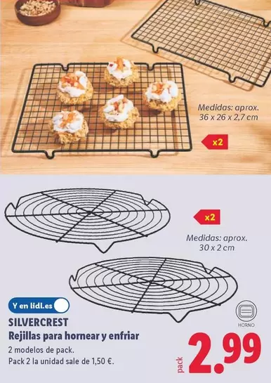 SilverCrest - Rejillas Para Hornear Y Enfriar