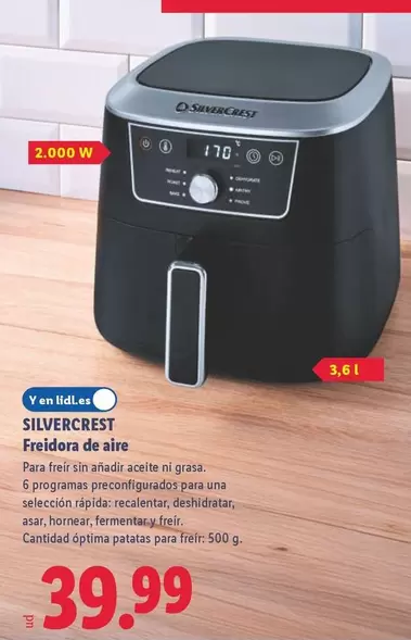 SilverCrest - Freidora De Aire