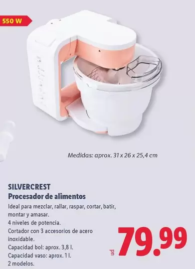 SilverCrest - Procesador De Alimentos