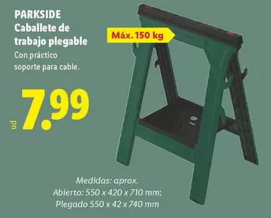 Parkside - Caballete De Trabajo Plegable