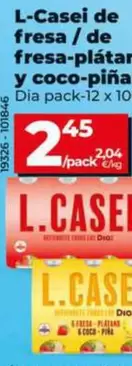 Dia - L-Casei De Fresa/De Fresa-Plátano Y Coco-Piña