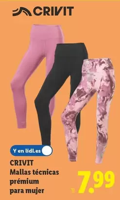 Crivit - Mallas Técnicas Prémium Para Mujer 