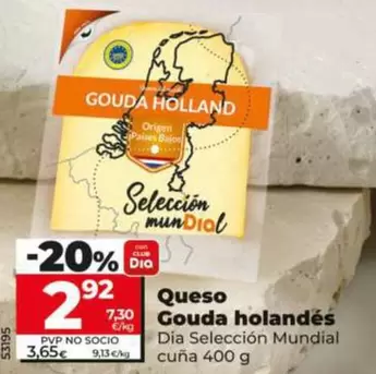 Dia Seleccion Mundial - Queso Gouda Holandés 