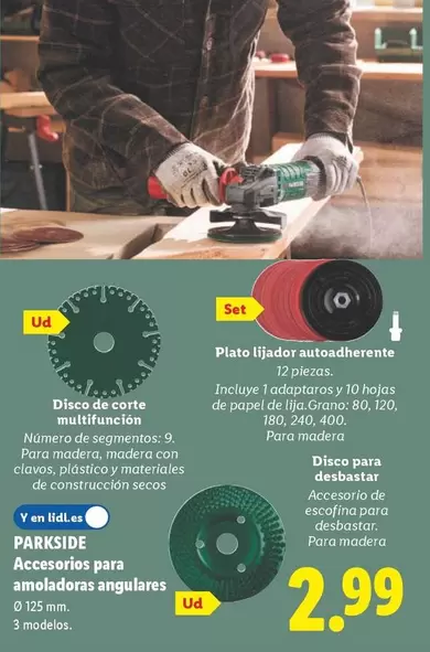 Parkside - Accesorios Para Amoladoras Angulares