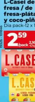 Dia - L-Casei De Fresa/De Fresa-Plátano Y Coco-Piña