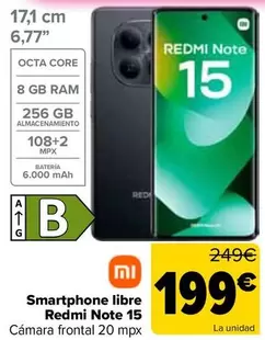 Xiaomi - Smartphone Libre Redmi Note 15