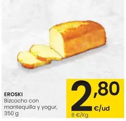 Eroski - Bizcocho Con Mantequilla Y Yogur