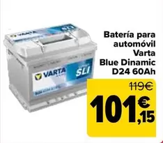 Varta - Batería Para Automóvil Blue Dinamic D24 60Ah