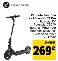 Segway Ninebot - Patinete Eléctrico Kickscooter E2 Pro