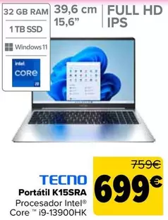 Tecno - Portátil K15SRA