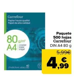 Carrefour - Paquete 500 Hojas