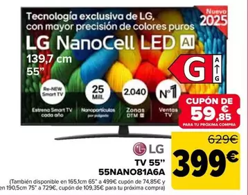 LG - Tv 55’’ 55NANO81A6A