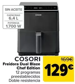 Cosori - Freidora Dual Blaze Chef Edition