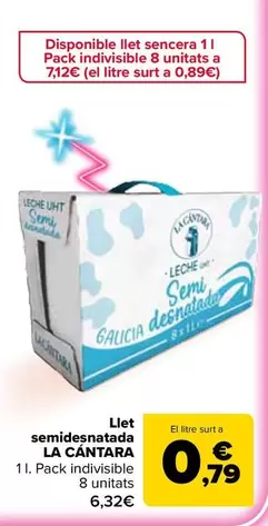 La Cántara - Leche Semidesnatada