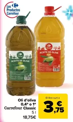 Carrefour Classic - Aceite De Oliva 0,4º O 1º