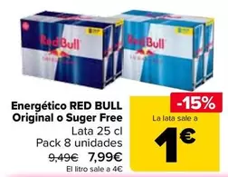 Red Bull - Energético Original O Suger Free