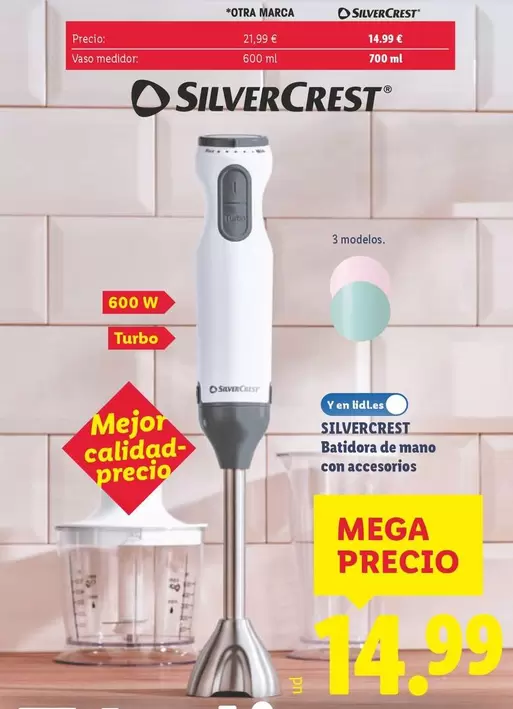 SilverCrest - Batidora De Mano Con Accesorios