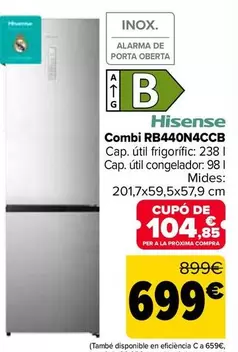 Hisense - Combi RB440N4CCB