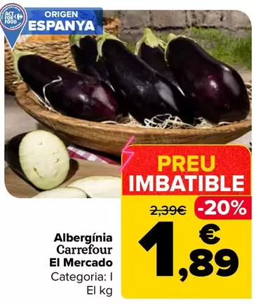 Carrefour El Mercado - Berenjena