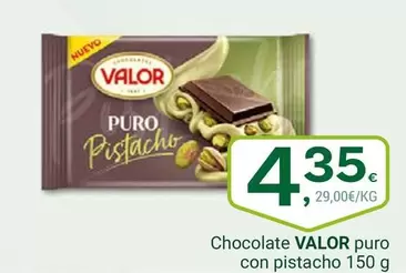 Valor - Chocolate Puro Con Pistacho