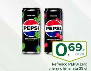 pepsi - Refresco Zero Cherry O Lima