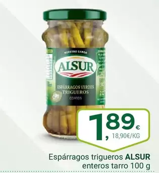 Alsur - Esparragos Trigueros Enteros Tarro