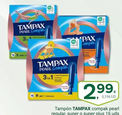 Tampax - Compak Pearl Regular Super O Super Plus