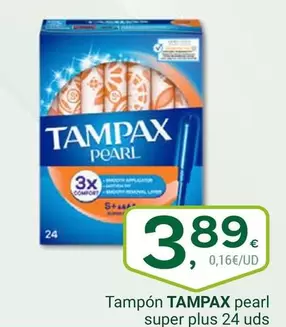 Tampax - Tampón Pearl Super Plus 24 Uds