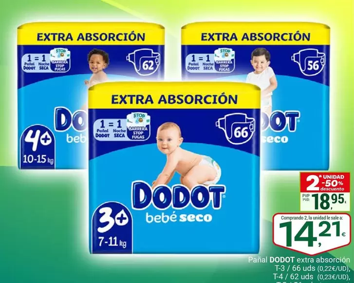 Dodot - Pañal Extra Absorcion