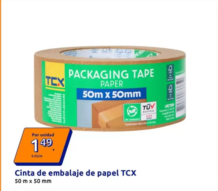 Cinta De Embalaje De Papel TCX