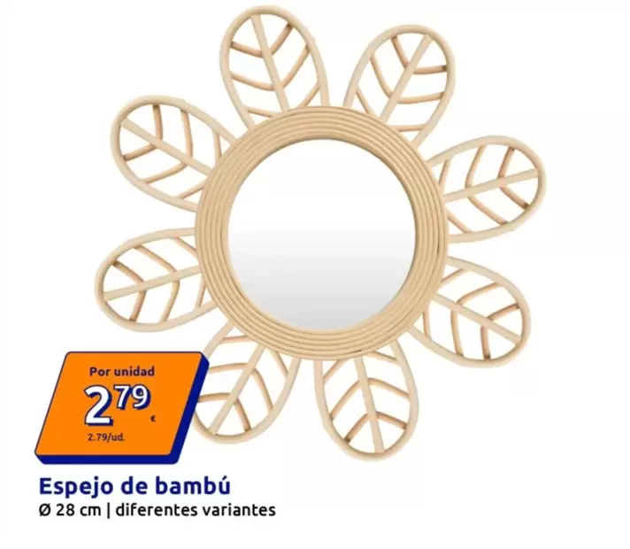 Espejo De Bambú