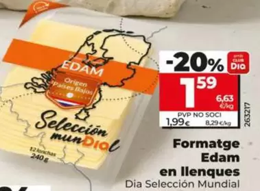 Dia Seleccion Mundial - Queso Edam En Lonchas 