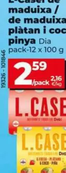 Dia - L-Casei De Fresa/De Fresa-Plátano Y Coco-Piña