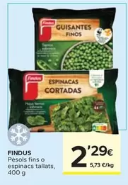 Findus - Pesols Fins O Espinacs Tallats