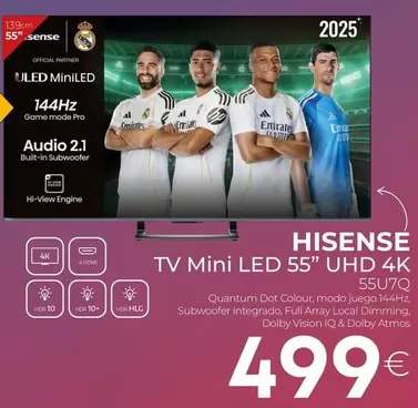 Hisense - Tv Mini Led 55" Uhd 4k
